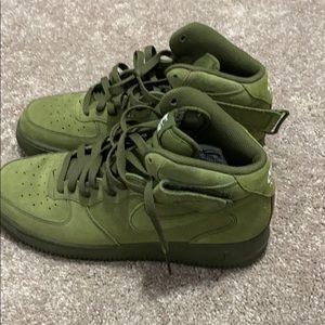 Air Force one mid ... olive green in color